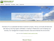 Tablet Screenshot of farmlandlp.com